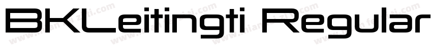 BKLeitingti Regular字体转换
